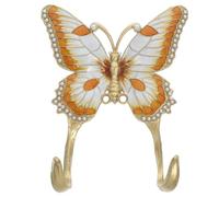 Didiseaon Gancio da Parete a Farfalla in Metallo Smaltato, Decorativo | Montaggio a Parete con Nastro Adesivo, Design Retrò, per Corridoio e Armadio, Ferramenta Inclusa