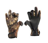 Didiseaon Guanti Termici in Neoprene Antiscivolo per Outdoor Dita Esposte Camouflage Antivento per e