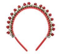 Didiseaon hair charms hair jewelry campane the twiddlers natale Cerchietto adorn fascia natalizia da donna accessori per per le vacanze fasce natalizie fasce a campana Metallo rosso