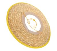 Didiseaon Hard Hat Sun Shade in Paglia, Copertura per Casco a Tesa Larga 45cm, Khaki, Facile da Installare, per Addetti alla Nettezza Urbana e Giardinieri Colore Casuale