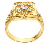 Didiseaon Inciso Vintage da Uomo con Medaglione Celato, Nuziale e Fidanzamento Retrò, Accessori Unici con Copertura Flip e Microincastonatura