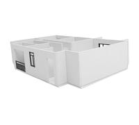Didiseaon Kit di Modelli Architettonici 1:25 Facile da Assemblare Foglio Espanso PVC e Acrilico, Modello di Appartamento in Miniatura per Progetti di Architettura e Creatività