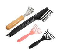 Didiseaon Kit di Strumenti per La Pulizia della Spazzola per Pettine Rastrello Spazzola per La Pulizia dei Artigli Delicati per Nodi E Forfora