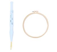 Didiseaon Kit Ricamo Punch Needle per Principianti con Telaio e Filo Colorato DIY Animale Panda per Ragazze Decorazione Murale e Desktop Materiali Resistenti e Facili da Usare