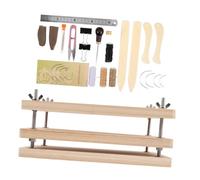 Didiseaon Kit Rilegatura Libri Antichi in Legno Pressa Multifunzione Portatile per Restauro e Rilegatura Manuale Strumento Versatile per Riparazione e Conservazione Libri