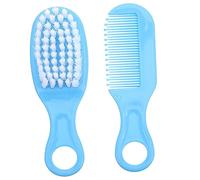 Didiseaon Kit Spazzola e Pettine Massaggiante per Infante Setole in PP e Tpe, Adatto a Piccoli da 0 Mesi, Promuove la Circolazione del Sangue