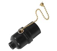 Didiseaon Lamp Socket with Pull Chain Switch Retro Light Holder for Diy Lighting Modern and Industrial Home Decor for Table and Floor Lamps