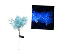Didiseaon Lampada Solare da Giardino LED Forma di Rime Luce da per e Passeggiate Risparmio Energetico e Materiali Resistenti per Cortili e Parchi Blu