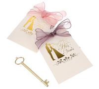 Didiseaon Libretto per Voti Nuziali Fiocco, Carta e Stoffa Elegante | Sposi e Fotografi, Scena Fidanzamento e Banchetto, Effetto Coordinato per Foto e Decorazioni