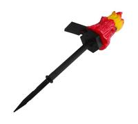 Didiseaon Luce Solare da Giardino con Fiamma Realistica Lampada a Fiaccola in Materiale Polimerico LED per Vialetti Esterni Patio e Paesaggi Illuminazione Solare per Esterni Resistente alle