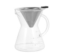Didiseaon Macchinetta Caffè Portatile con Filtro in Acciaio Inossidabile, Facile da Pulire e Pratica per Casa e Ufficio, Set 1 Pezzo