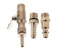 Didiseaon Mandrino Autobloccante per Gonfiaggio Pneumatici Auto Testina di Riempimento per Compressore d'Aria Connettore a Clip per Valvola Ugello Pneumatico a Sgancio Rapido Compatto per