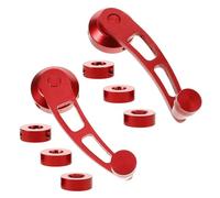 Didiseaon Maniglia Alzacristallo Auto in Alluminio Rosso Sostituzione Leva Finestra con Presa Ergonomica e Installazione Facile per Migliorare Funzionalità e Design Interni
