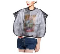 Didiseaon Mantello da Salone Leggero e Antistatico, Mantello per Barbiere Comodo per Taglio e Tintura Chioma