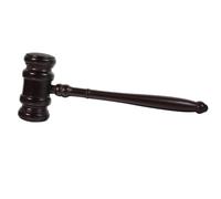 Didiseaon Martello da Giudice in Legno Massello con Finitura Liscia Martelletto per Aste e Processi Strumento Pratico per Giudici Avvocati e Banditori Regalo Elegante e Duraturo