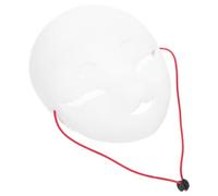 Didiseaon Maschera da Volpe Bianca in Pvc Leggera per Feste e Attività Diy, Design Vuoto e Rete per Coltivare la Creatività e Travestimenti Unici
