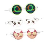 Didiseaon Maschera Occhi Refrigerante in Pvc per Bambini 3 Pezzi Riutilizzabile Sicura la Pelle Aspetto Adorabile per Hotel e Treni Stile Casuale