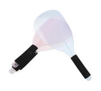 Didiseaon Maschera Protettiva da Barbiere in Plastica Nera con Impugnatura, Set da 4 Pezzi per Protezione Viso e Occhi, Schermo Anti-spruzzo per Salone e Uso Professionale Chioma