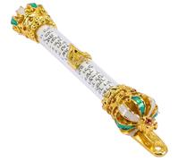 Didiseaon Mezuzah Metallo Decorativo per Porta Destra con Pergamena Religiosa Design Artistico e Resistente per Protezione Casa e Santità Adatto come Addobbo Porta Ingresso Elegante