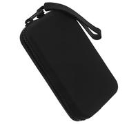 Didiseaon Mini Borsa Trucco in Silicone Quadrata Cerniera, Astuccio Portatile da Viaggio per Cosmetici e Accessori, Pochette Compatta Resistente e Facile da Pulire, Colore Nero
