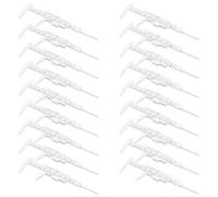 Didiseaon Mini Calibro a Doppia Scala in Plastica Bianco 0-80 MM Strumento di Misurazione Portatile e Tascabile per Studenti e Ufficio Calibro Scorrevole Metrico e Imperiale per