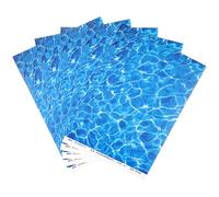 Didiseaon Modellismo effetto acqua: 5 fogli, pellicola artificiale per onde d'acqua, modello di fiume, adesivo per tavolo di sabbia, decorazione fiume, plastica, base di fiume, fai da te, micro