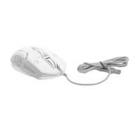 Didiseaon Mouse da Gioco USB Silenzioso 6 Pulsanti e LED Bianco | Plastica, Dpi 1200 1600 2400 3200, Cavo 1, 42m, per Portatili e Desktop