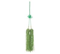 Didiseaon Nappa Decorativa per Tai con Nodo Cinese Verde | Filo di Seta, Finitura Liscia e Resistente, Corta, per Collezionisti e Appassionati di Arti Marziali