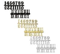 Didiseaon Numeri per Orologio da Parete in Plastico 6 Pezzi Numeri Arabi e Romani per Riparazione e Fai da Te Orologio da Muro Creativo