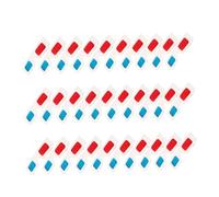 Didiseaon Occhiali 3d in Cartone Anaglifi Rossi 30 Pezzi, Leggeri e Usa e Getta per Cinema e Visione Video, Adatti e Adulti per Esperienza Visiva Domestica