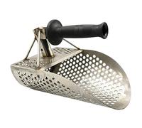 Didiseaon Paletta per Sabbia in Acciaio Inox Setaccio per Rilevamento Metalli, Attrezzo da Spiaggia Ergonomico per Ricerca e Scavo Outdoor, Accessorio Resistente per Metal Detector