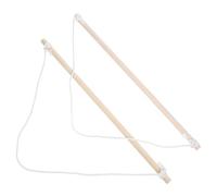 Didiseaon Pali per Striscioni in Legno 40 Cm per Esterni, Set da 2 Aste Portabandiera da Parete per Giardino, Supporto Robusto per Bandiere Standard Fino a 36 Cm, Cambio Rapido