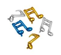 Didiseaon Palloncini Eleganti Note Musicali Gonfiabili in Foil Multicolore per Decorazioni Matrimonio, Feste Compleanno e Eventi, Set da 10 Pezzi Design Creativo e Atmosfera Festiva