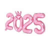 Didiseaon Palloncini Metallici Numeri per Capodanno Decorazioni Resistente in Alluminio per Feste di Fine Anno Palloncini Happy Year per Addobbi Party Eleganti