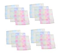 Didiseaon Panni Assorbenti Per Ruttino in Cotone 100% Per Ragazzo Ragazza, Salviette Antiruttino Multiuso, Asciugamani Morbidi e Traspiranti Per Ragazzo Ragazza, Confezione Da 12 Pezzi Colorati