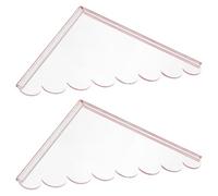 Didiseaon Paraspruzzi Schizzi per 2 Vasca Bagno da Acrilico Pezzi in Trasparente Prevenire d'Acqua Standard Adatto per Bordi Ambienti Domestici e Cucina
