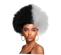 Didiseaon Parrucca Afro Riccia Sintetica per Donne Nere, Volume Naturale senza Sforzo, Materiale Resistente al Calore, per Feste Disco e Halloween, Stile Afro Autentico