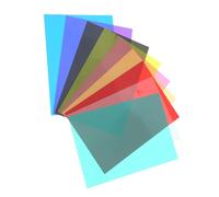 Didiseaon Pellicola Diffusore Luce Trasparente in Pvc 9 Pezzi Assorbimento e Filtrazione di Diverse Lunghezze D'onda, Leggera e Pratica per Fotografia e Teatro