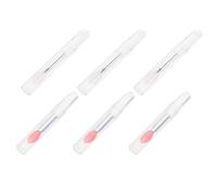 Didiseaon Pennelli in Silicone e Ridurre Sprechi Set da 6 per Labbra e Ombretto, Applicatori Professionali, per Applicare Rossetto da Portare in Borsa