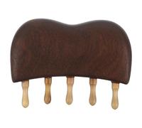 Didiseaon Pettine in Legno Per Massaggio Del Capelluto Pettine Denti Larghi e Fini Strumento Portatile Per Pettinare e Massaggiar Testa Previene i Grovigli Rottura Dei Capelli