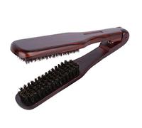 Didiseaon Pettine Lisciante per Pettine Riscaldante per Lisci Spazzola con Setole di Legno Strumento per Lo Styling dei a Doppia Faccia Facile da Usare