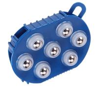 Didiseaon Pettine Palmare Con Palline Rotanti in Metallo Per Corpo e Bagno Massaggiatore Manuale Per Sollievo Dolori e Tensione Muscolare Per Gambe Glutei e Piedi Blu