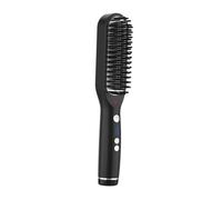 Didiseaon Pettine Piatto Per Capelli Spazzola Riscaldante Per Capelli Per Casa e Viaggio Presa Ue Per Lisciare e Baffi