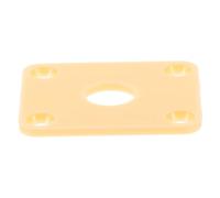 Didiseaon Piastra Jack per Chitarra Elettrica in Plastica Quadrata Base di Supporto per Jack Protezione e Sostituzione Compatibile con Presa Standard Accessorio di Ricambio per Basso e