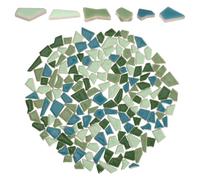 Didiseaon Piastrelle Artigianali in Ceramica a Mosaico Irregolari, Assortimento Smaltato da 200 G per Fai da Te, Frammenti Colorati per Decorazioni Casa e Progetti Creativi