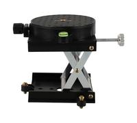 Didiseaon Piattaforma Jack in Lega di Alluminio Rotazione 360° e Regolazione Automatica per Livellamento Accurato e Supporto da Laboratorio Nero