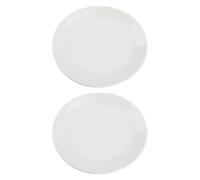 Didiseaon Piatto di Ceramica Rotondo Bianco 2 Pezzi per Diffusore di Aromi e Olio Essenziale, Multiuso Stabile per Decorazione Casa e Uso Candele Aroma
