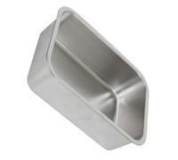 Didiseaon Piatto in Acciaio Inox per Verdure, Vassoio per Griglia Semplice, Rotondo, Argento, Antiruggine, Facile da Pulire, per Cottura e Caffetterie