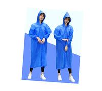Didiseaon Poncho Antipioggia Trasparente per Adulti in EVA per Esterni e Copertura Protettiva Usa e Getta per Pioggia Colore Blu