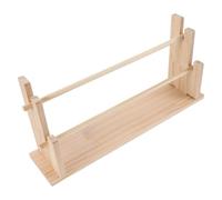 Didiseaon Porta Nastro in Legno a Due Livelli per Nastri e Bobine | Organizer Stabile per Atelier Creativo, Esposizione Ordinata, Finitura Elegante, Uso in Negozio Dolciario e Laboratorio
